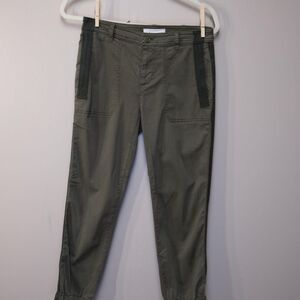 Anthropologie Green and Khaki Trousers